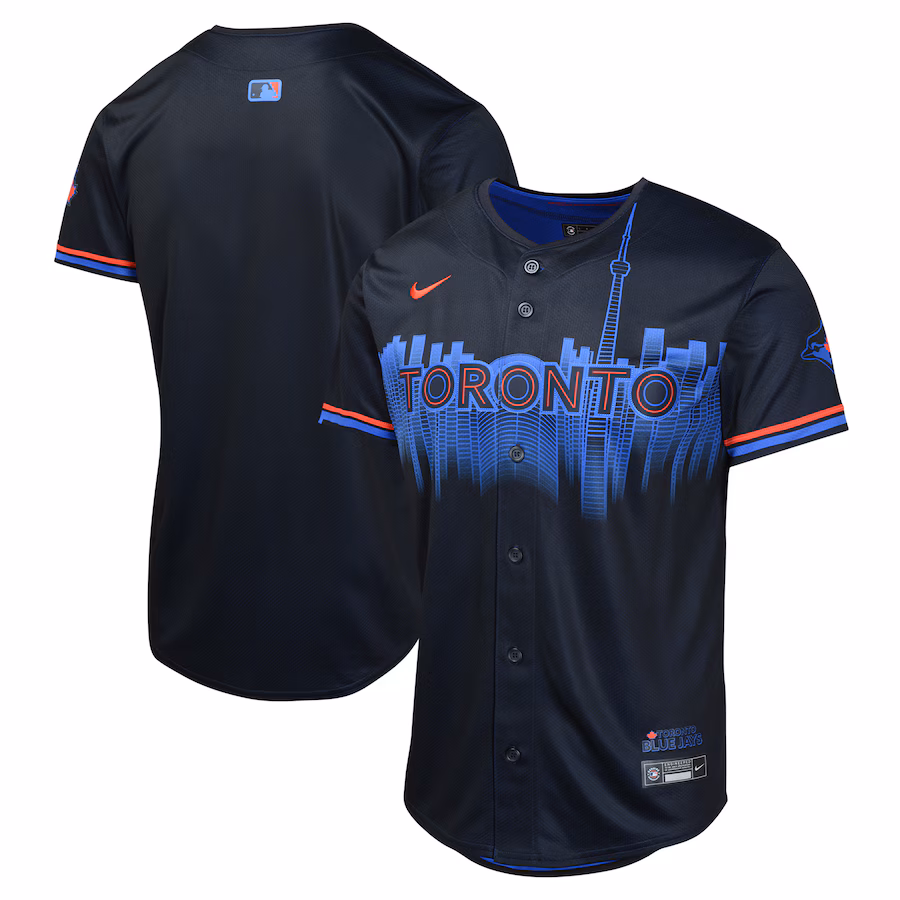 Youth Toronto Blue Jays Nike Black 2024 City Connect Limited Jersey - ujerseystore