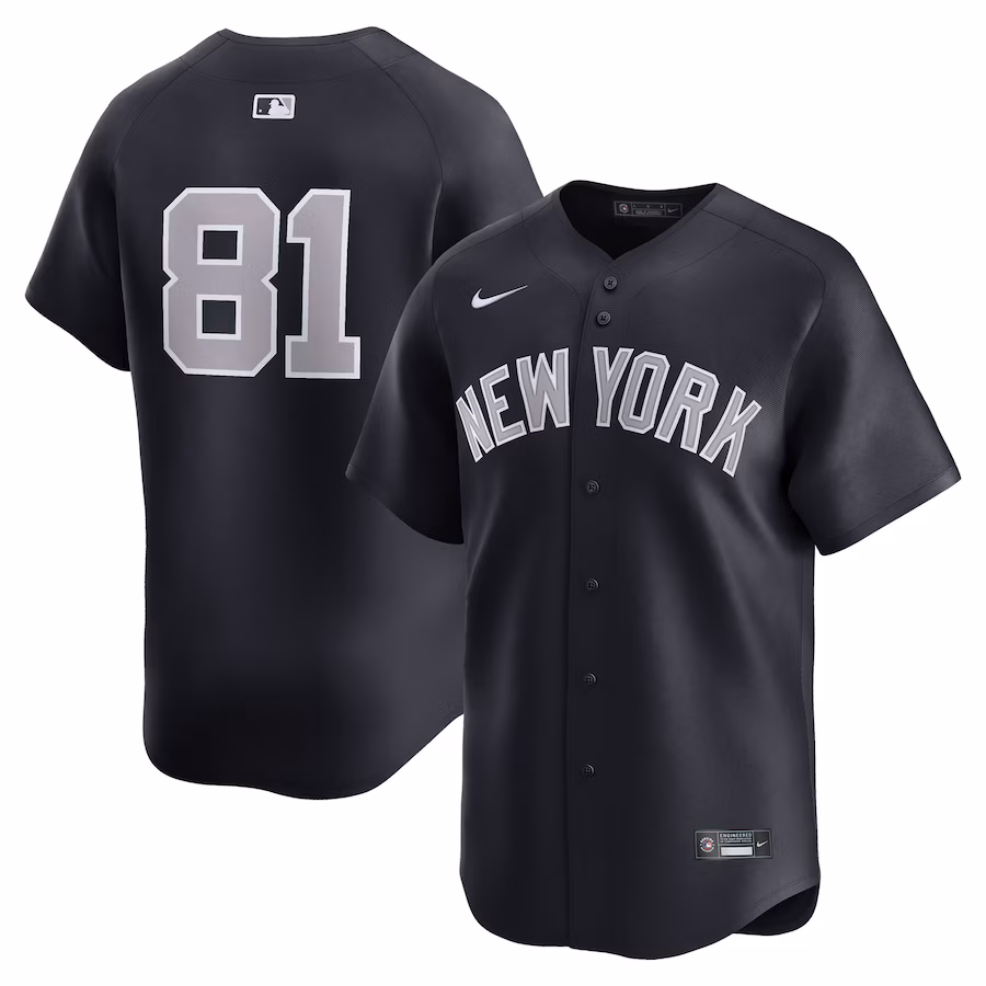 Men's New York Yankees Luis Gil Nike Navy Alternate Limited Player Jersey - ujerseystore