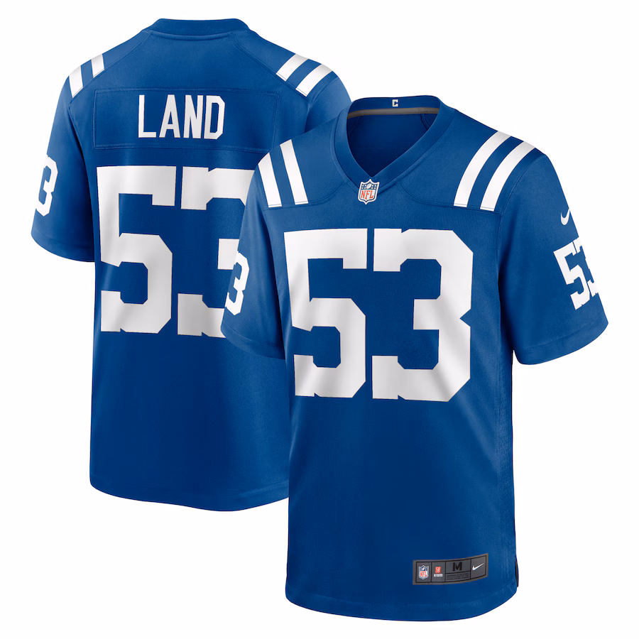 Men's Indianapolis Colts Isaiah Land Nike  Royal Team Game Jersey - ujerseystore