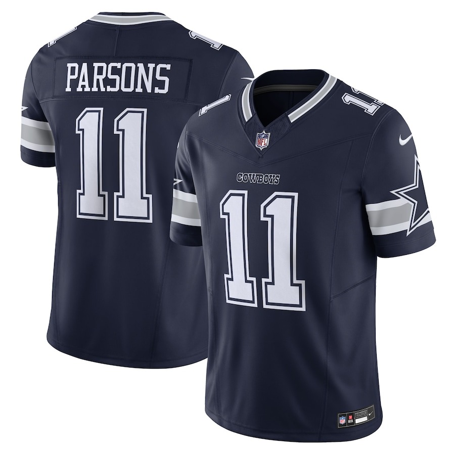 Men's Dallas Cowboys Micah Parsons Nike Navy Vapor F.U.S.E. Limited Jersey - ujerseystore