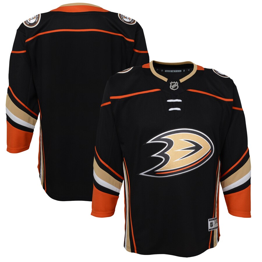 Youth Anaheim Ducks Black Home Premier Jersey - ujerseystore