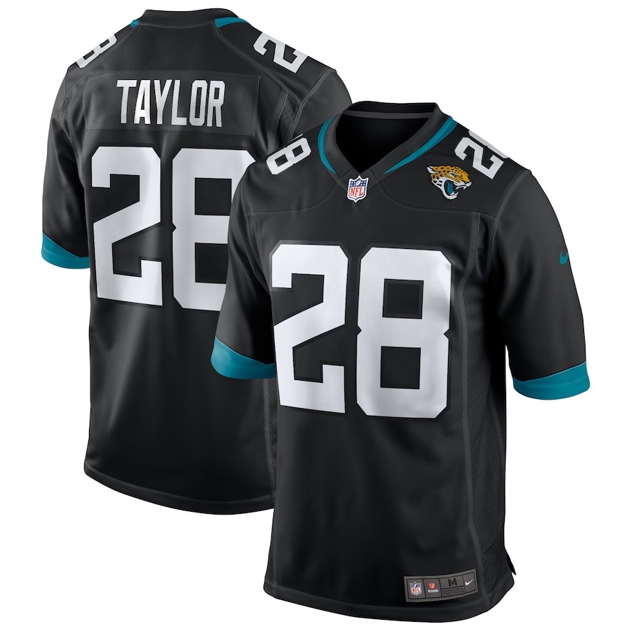 Men's Jacksonville Jaguars Fred Taylor Nike Black Game Retired Player Jersey - ujerseystore