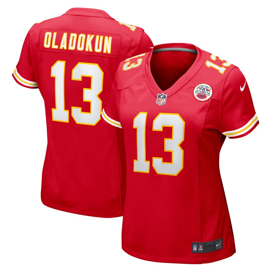 Women's Kansas City Chiefs Chris Oladokun Nike  Red  Game Jersey - ujerseystore