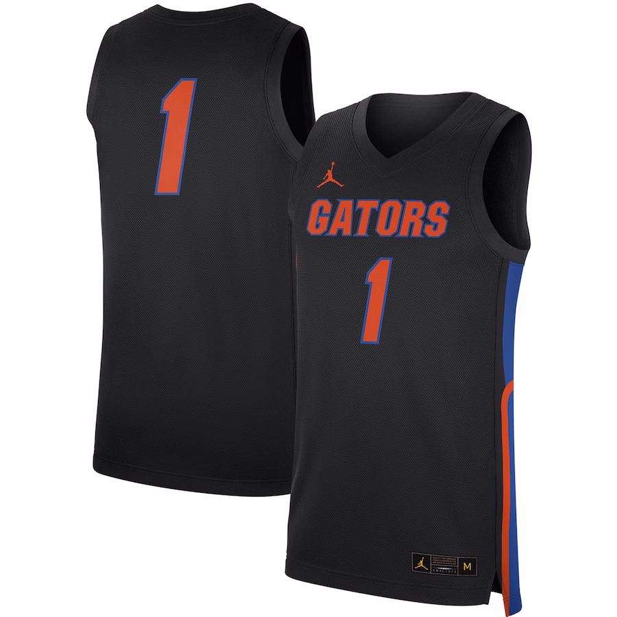 Florida Gators Jordan Brand Replica Jersey - Black - ujerseystore