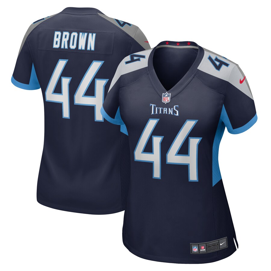Women's Tennessee Titans Mike Brown Nike  Navy  Game Jersey - ujerseystore