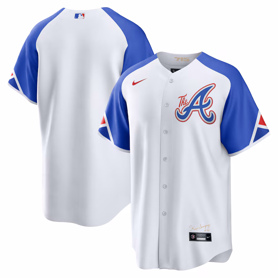 Men's Atlanta Braves  Nike White 2023 City Connect Replica Jersey - ujerseystore