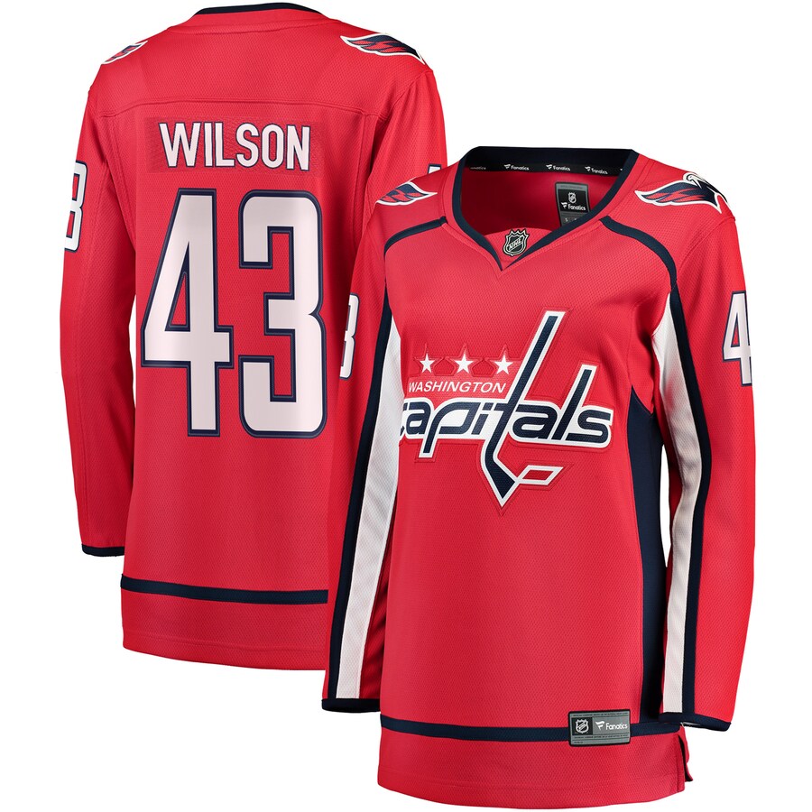 Women's Washington Capitals Tom Wilson Fanatics Branded Red Home Premier Breakaway Player Jersey - ujerseystore