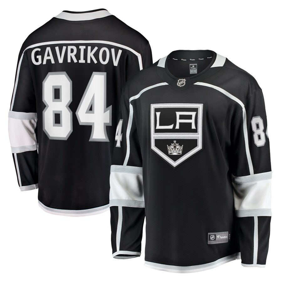 Men's Los Angeles Kings Vladislav Gavrikov Fanatics Branded Black Home Breakaway Jersey - ujerseystore