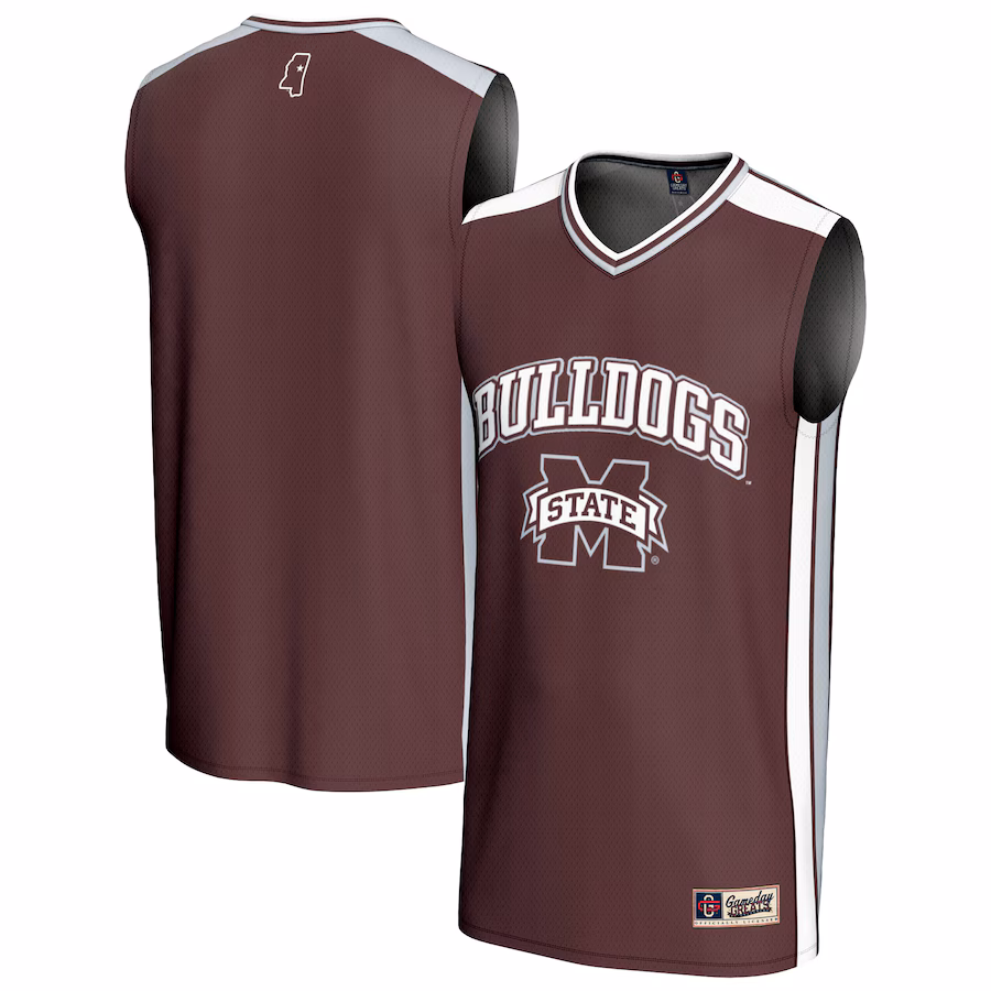 Unisex GameDay Greats Maroon Mississippi State Bulldogs Spirit Basketball Jersey - ujerseystore