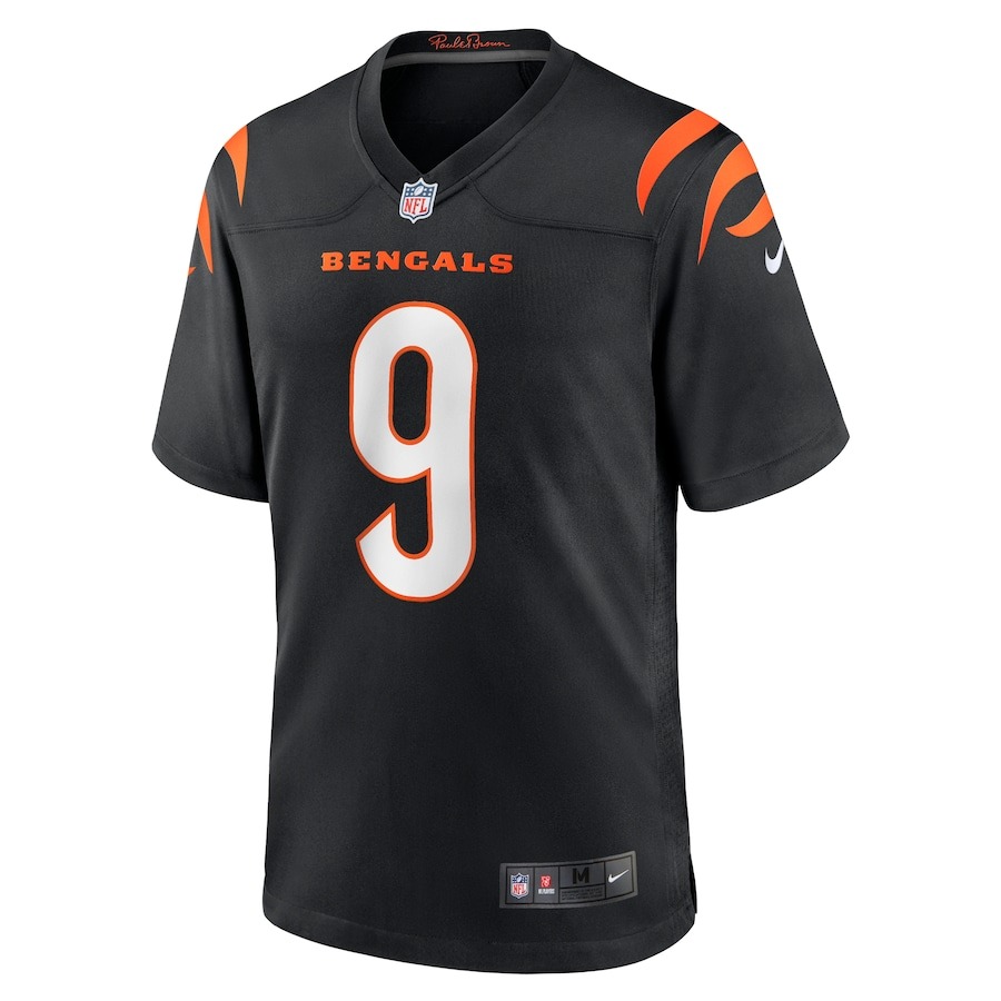 Men's Cincinnati Bengals Joe Burrow Nike Black Player Game Jersey - ujerseystore