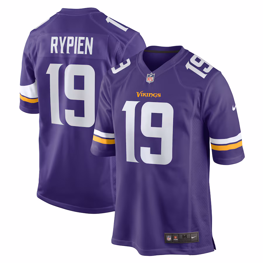 Men's Minnesota Vikings Brett Rypien Nike Purple Game Jersey - ujerseystore