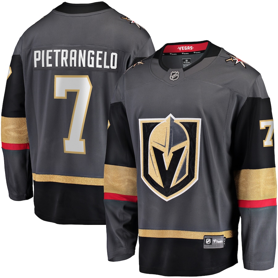 Men's Vegas Golden Knights Alex Pietrangelo Fanatics Black Breakaway Player Jersey - ujerseystore