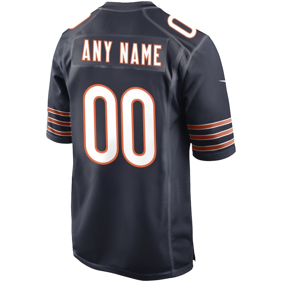 Men's Chicago Bears Nike Navy Custom Game Jersey - ujerseystore