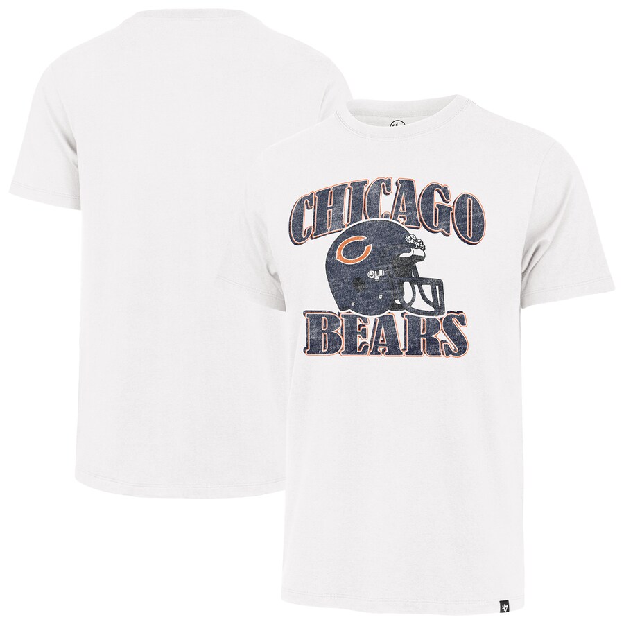 Men's Chicago Bears '47 Cream Overrun Franklin Throwback T-Shirt - ujerseystore