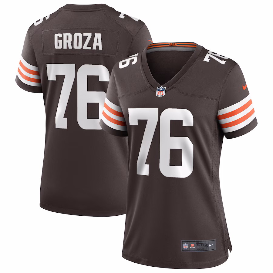 Women's Cleveland Browns Lou Groza Nike Brown Game Retired Player Jersey - ujerseystore