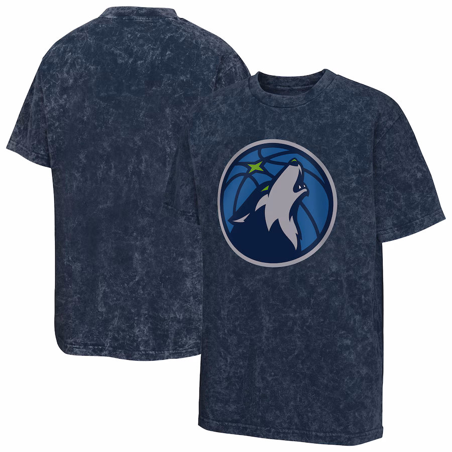 Youth Minnesota Timberwolves  Navy Rugged Defense T-Shirt - ujerseystore
