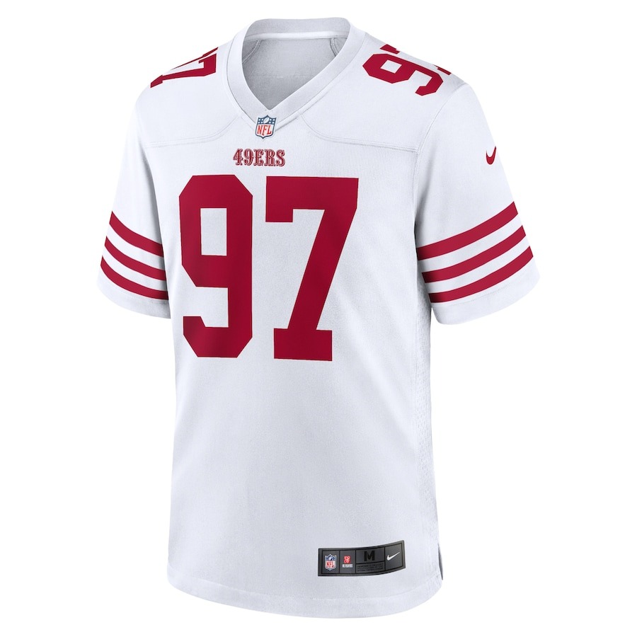 Men's San Francisco 49ers Nick Bosa Nike White Player Game Jersey - ujerseystore