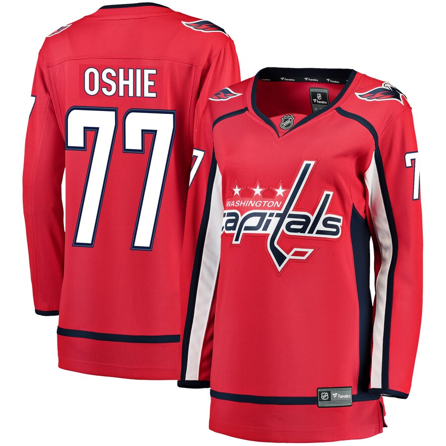 Women's Washington Capitals TJ Oshie Fanatics Branded Red 2019/20 Breakaway Player Jersey - ujerseystore