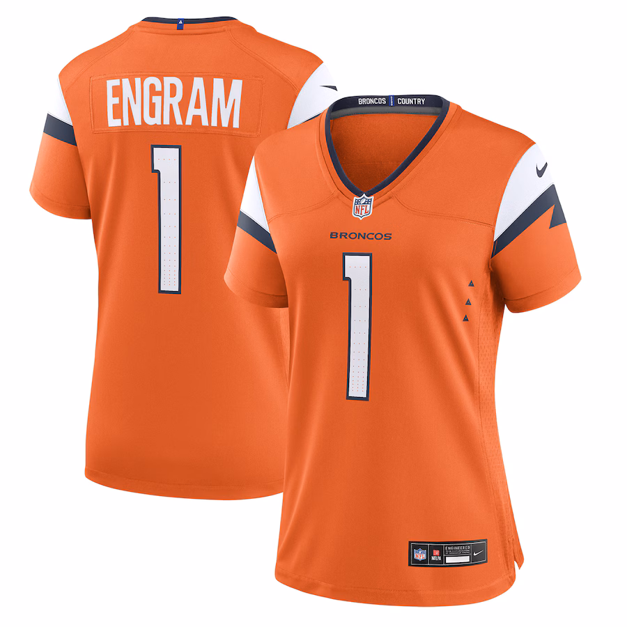 Women's Denver Broncos Evan Engram Nike Orange Team Game Jersey - ujerseystore