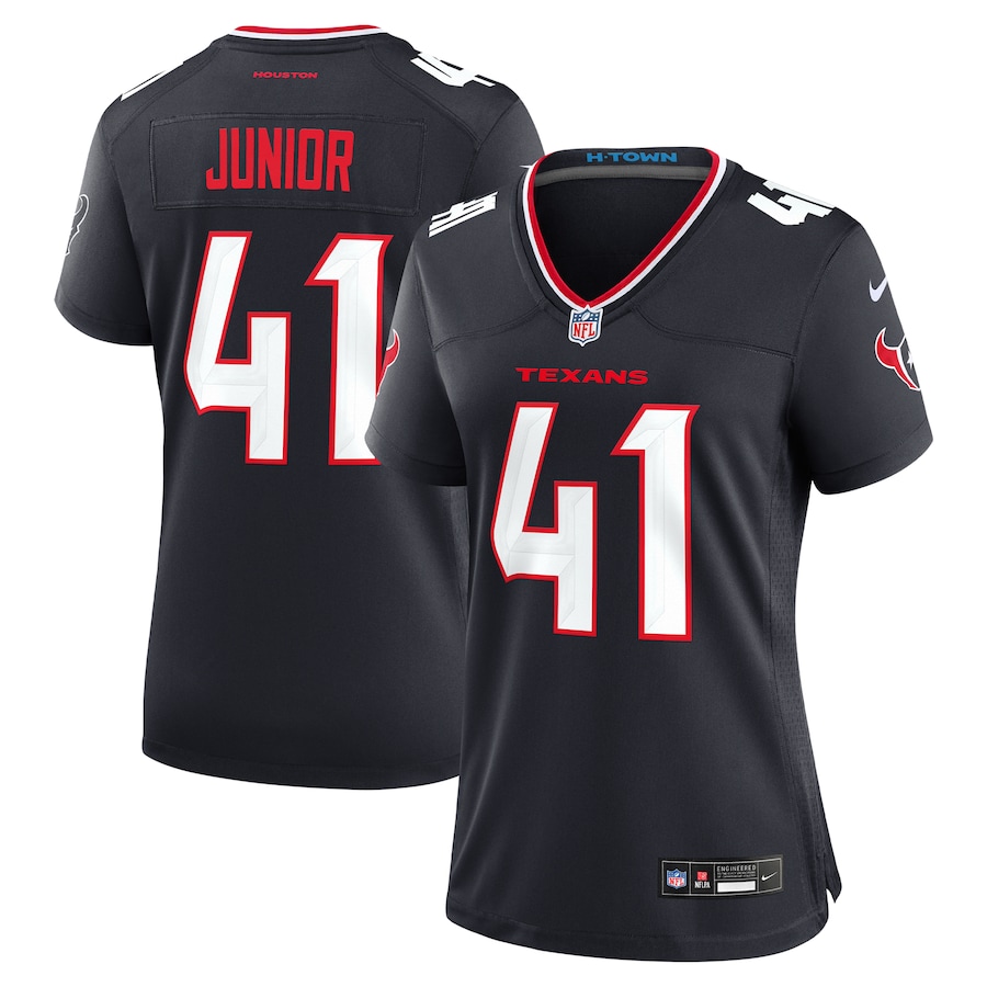 Women's Houston Texans Gregory Junior Nike Navy Team Game Jersey - ujerseystore