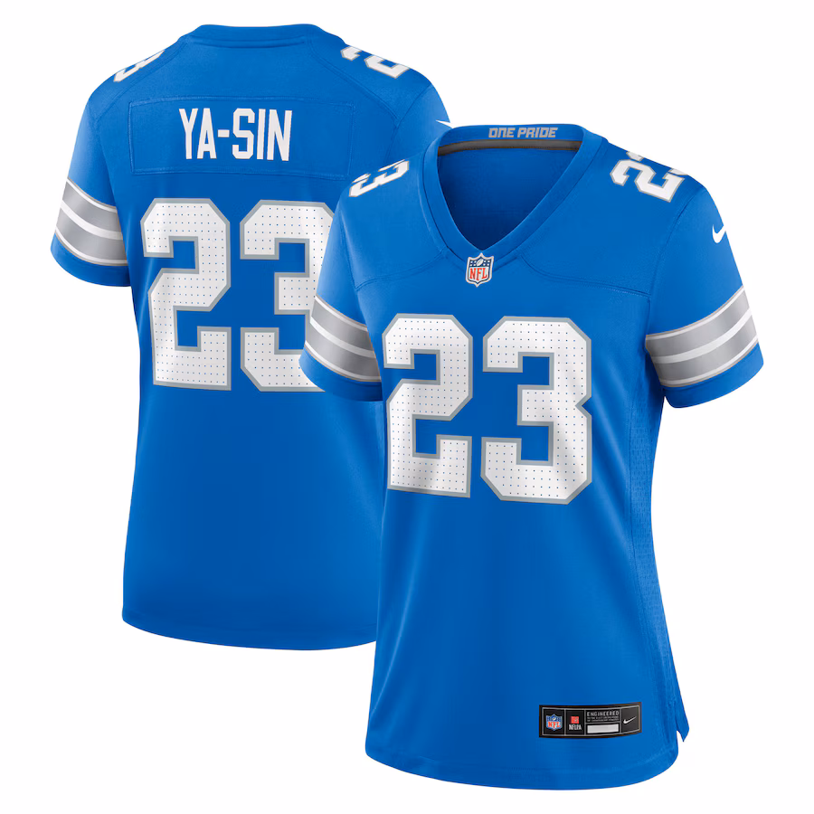 Women's Detroit Lions Rock Ya-Sin Nike Blue Team Game Jersey - ujerseystore