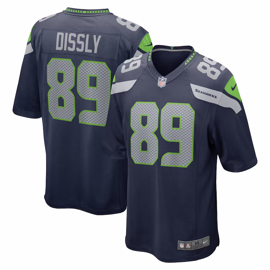 Men's Seattle Seahawks Will Dissly Nike College Navy Game Jersey - ujerseystore