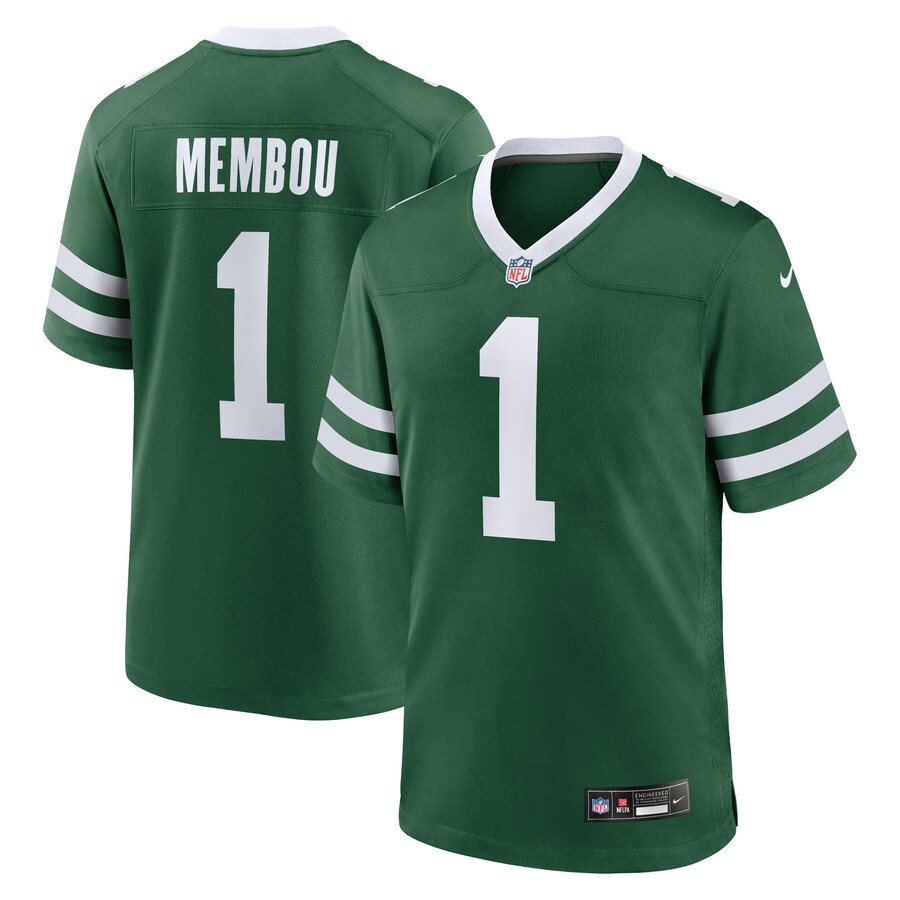 Men's New York Jets Armand Membou Nike Legacy  2025 NFL Draft First Round Pick Game Jersey - ujerseystore