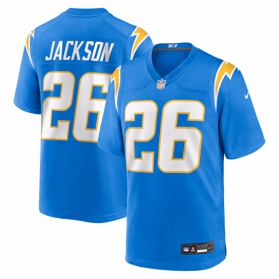Men's Los Angeles Chargers Donte Jackson Nike Powder Blue Team Game Jersey - ujerseystore