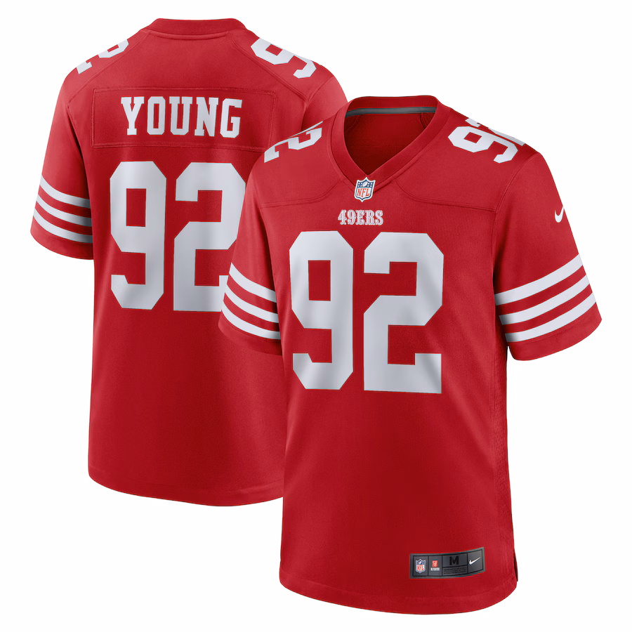 Men's San Francisco 49ers Chase Young Nike Scarlet Game Jersey - ujerseystore