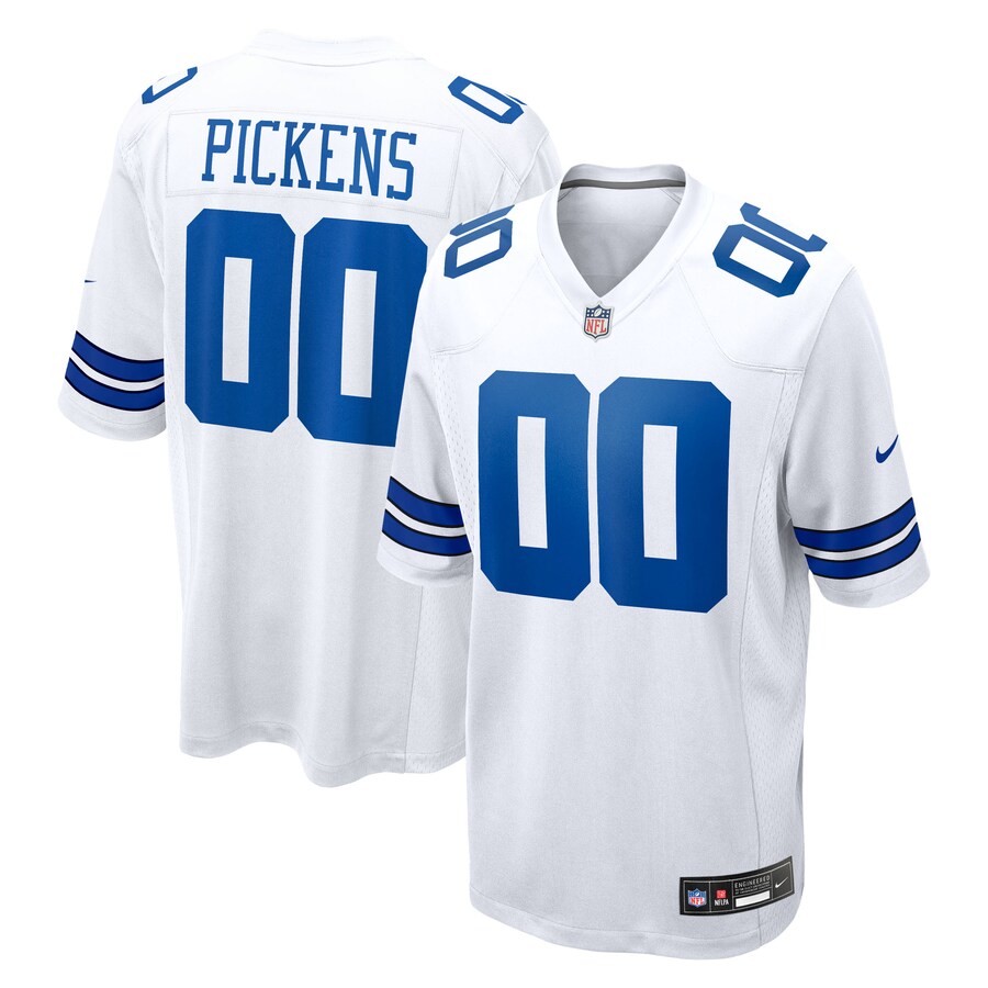 Men's Dallas Cowboys George Pickens Nike White Game Jersey - ujerseystore