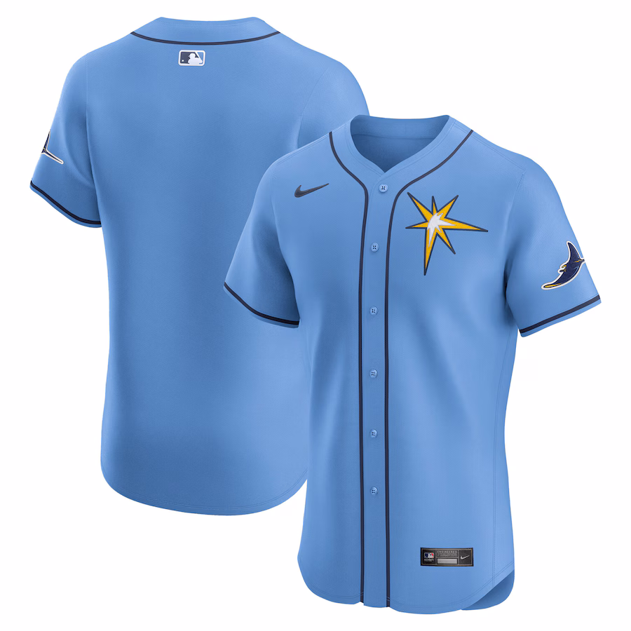 Men's Tampa Bay Rays Nike Light Blue Alternate Elite Jersey - ujerseystore
