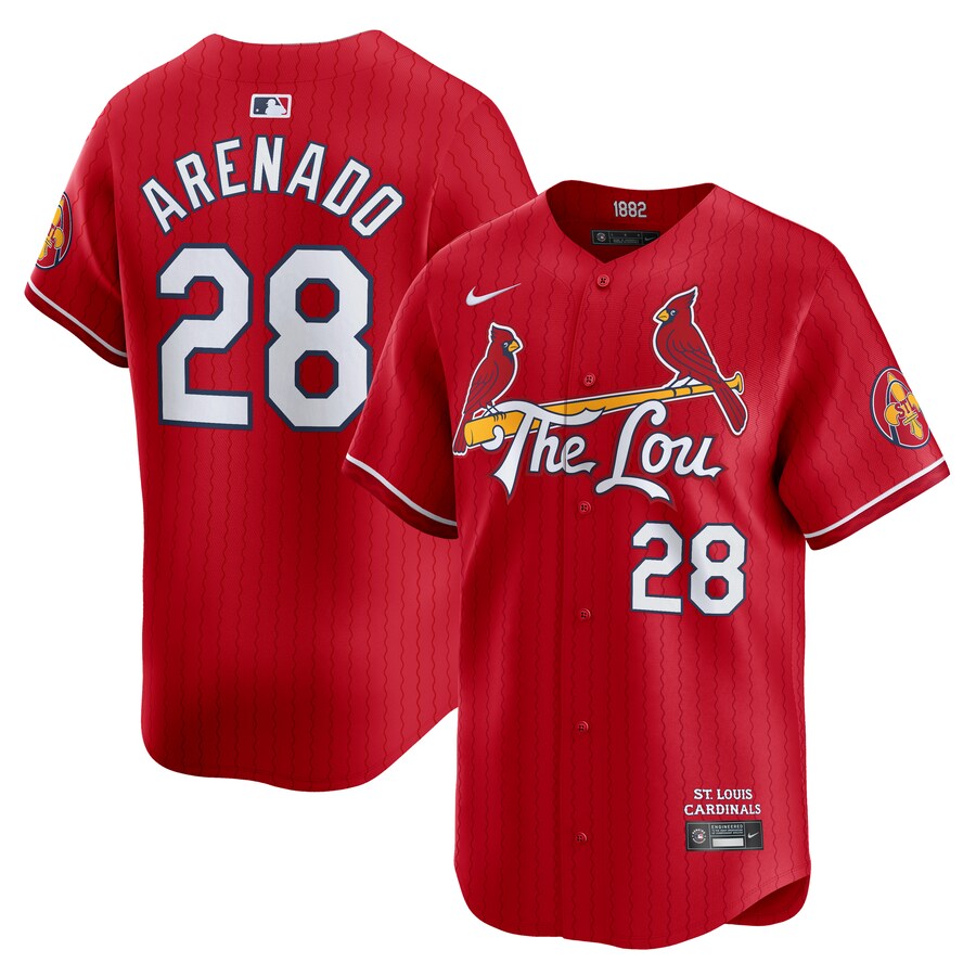 Men's St. Louis Cardinals Nolan Arenado Nike Red City Connect Limited Jersey - ujerseystore