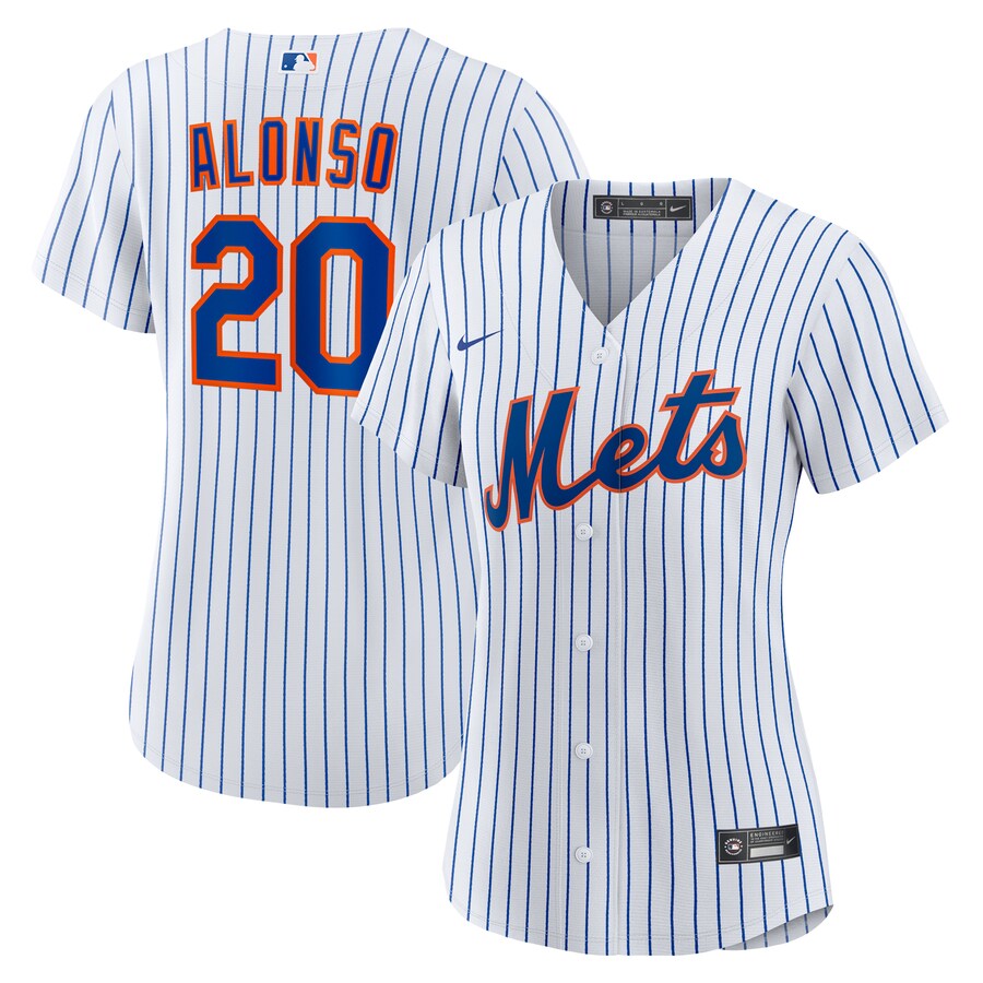Women's New York Mets Pete Alonso Nike White Home Replica Jersey - ujerseystore
