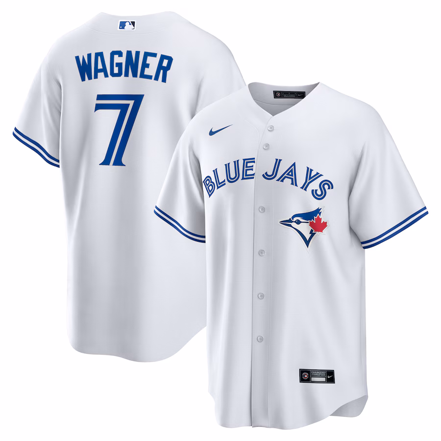 Men's Toronto Blue Jays Will Wagner Nike White Home Replica Jersey - ujerseystore