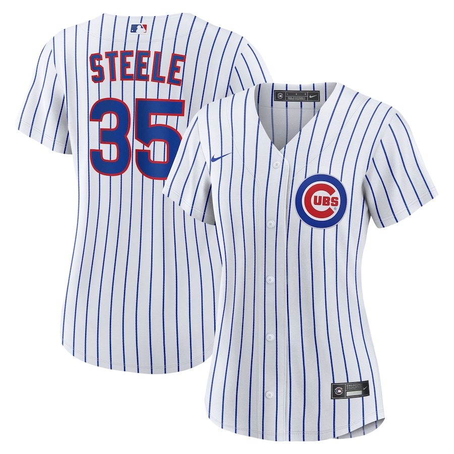 Women's Chicago Cubs Justin Steele Nike White Home Replica Jersey - ujerseystore