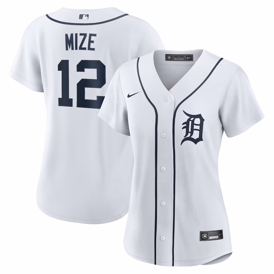 Women's Detroit Tigers Casey Mize Nike White Home Replica Jersey - ujerseystore