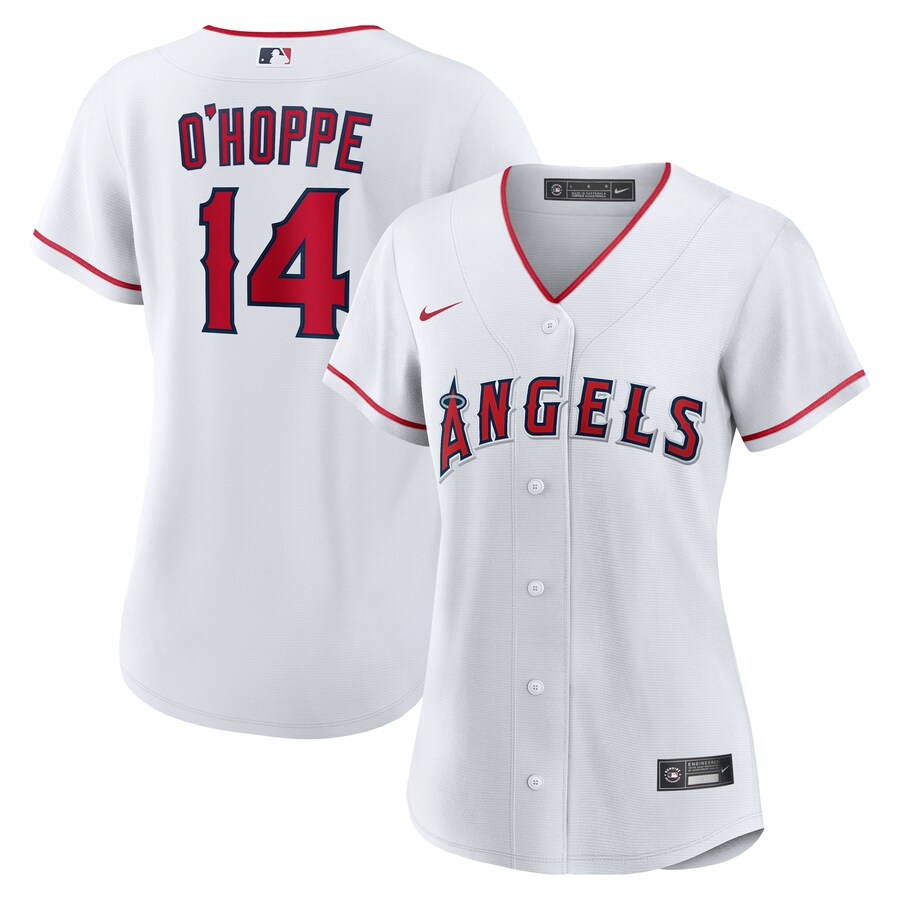 Women's Los Angeles Angels Logan O'Hoppe Nike White Home Replica Jersey - ujerseystore
