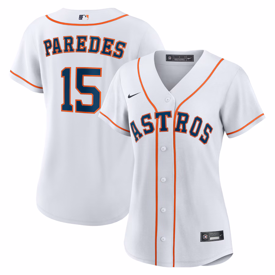 Women's Houston Astros Isaac Paredes Nike White Home Replica Jersey - ujerseystore