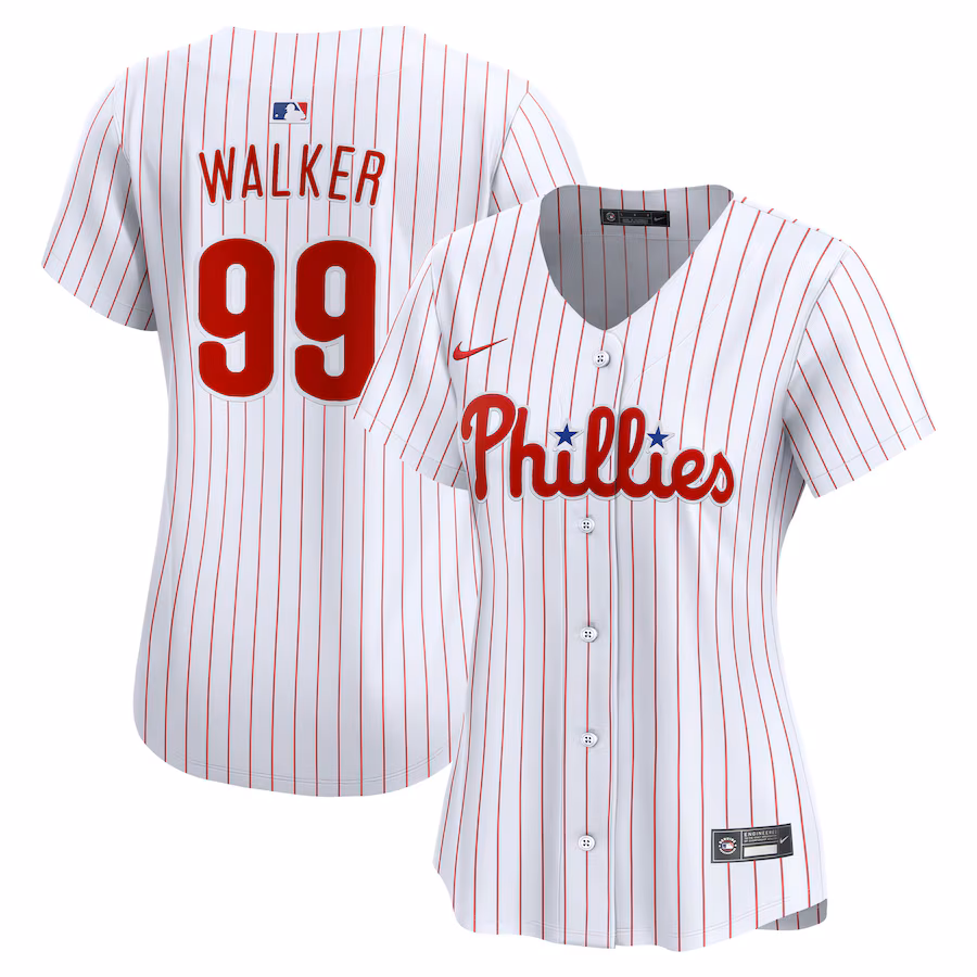 Women's Philadelphia Phillies Taijuan Walker Nike White Home Limited Jersey - ujerseystore