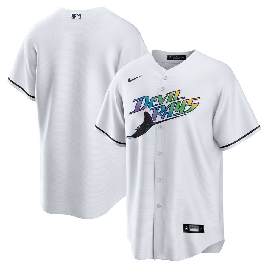 Men's 25th Anniversary Tampa Bay Rays Nike White Home Replica Team Jersey - ujerseystore