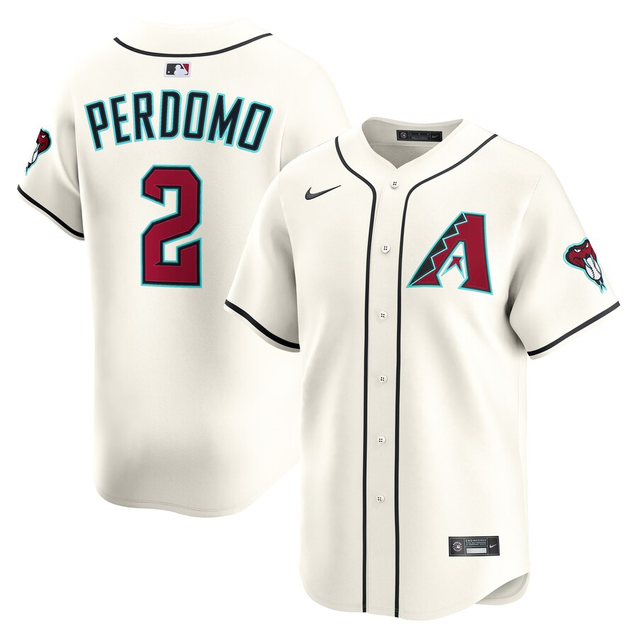 Men's Arizona Diamondbacks Geraldo Perdomo Nike Cream Home Limited Player Jersey - ujerseystore