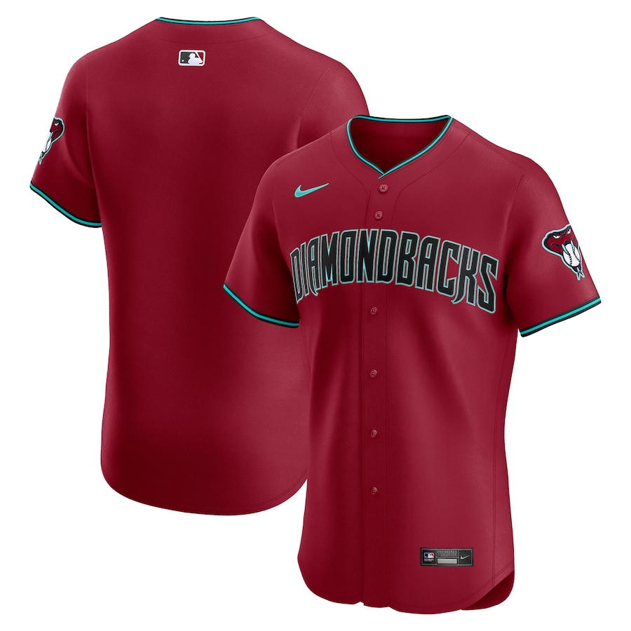 Men's Arizona Diamondbacks Nike Red Alternate 2 Elite Jersey - ujerseystore
