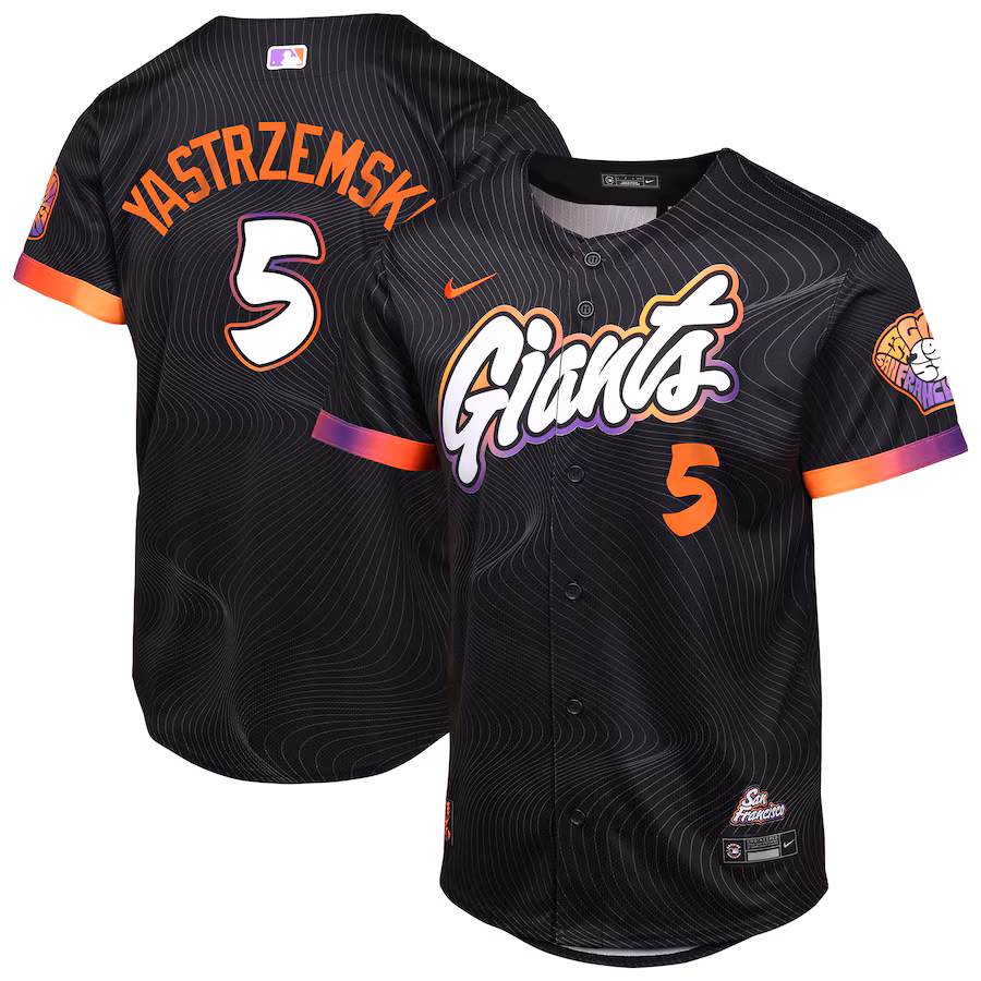 Youth San Francisco Giants Mike Yastrzemski Nike Anthracite 2025 City Connect Limited Player Jersey - ujerseystore