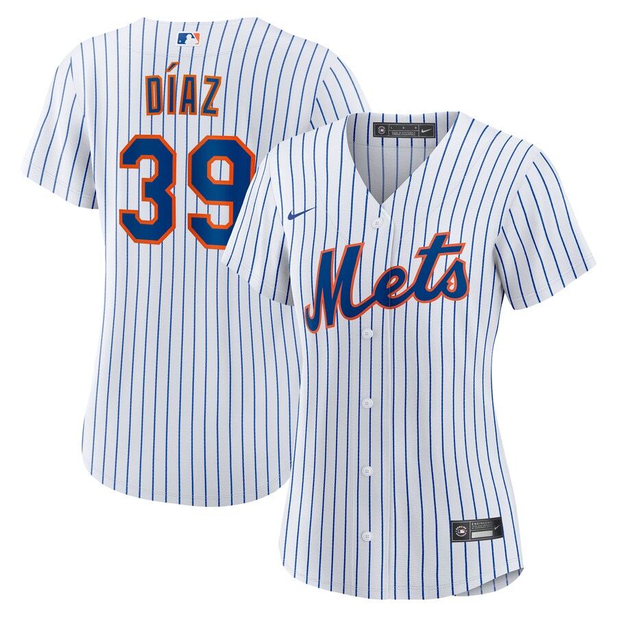 Women's New York Mets Edwin Díaz Nike White Home Replica Jersey - ujerseystore