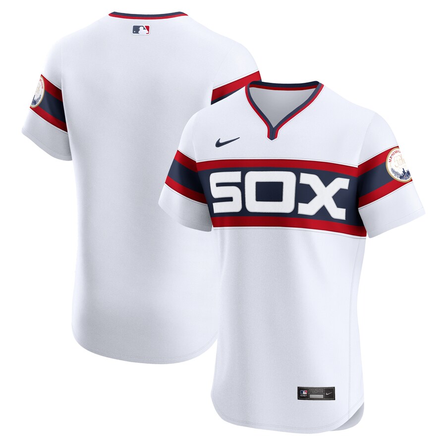 Men's Chicago White Sox Nike White Alternate Vapor Premier Elite Patch Jersey - ujerseystore