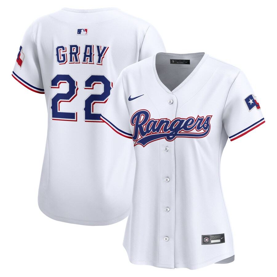 Women's Texas Rangers Jon Gray Nike White Home Limited Jersey - ujerseystore