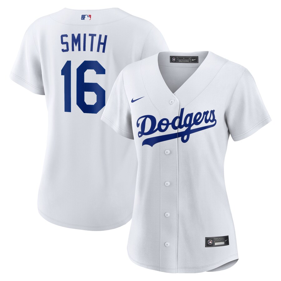 Women's Los Angeles Dodgers Will Smith Nike White Home Replica Jersey - ujerseystore