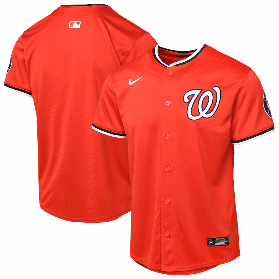 Youth Washington Nationals Red Alternate 2 Limited Jersey - ujerseystore