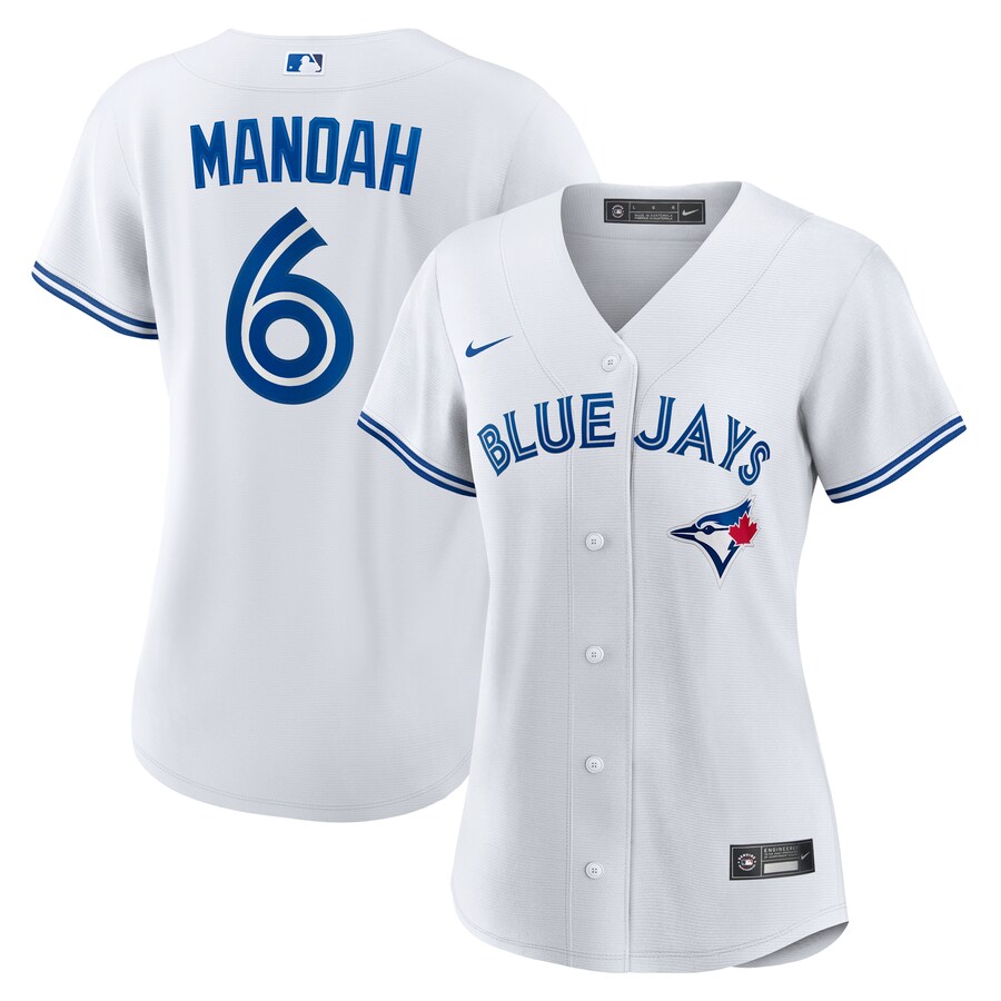 Women's Toronto Blue Jays Alek Manoah Nike White Home Replica Jersey - ujerseystore