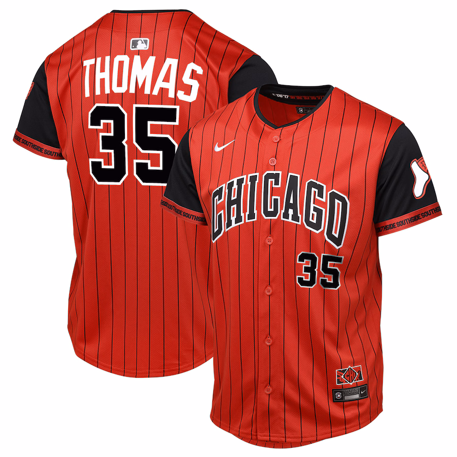 Youth Chicago White Sox Frank Thomas Red/Black 2025 City Connect Limited Player Jersey - ujerseystore
